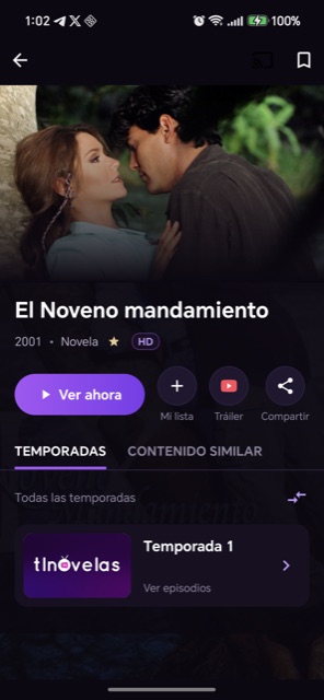 Cada historia en TLNovelas